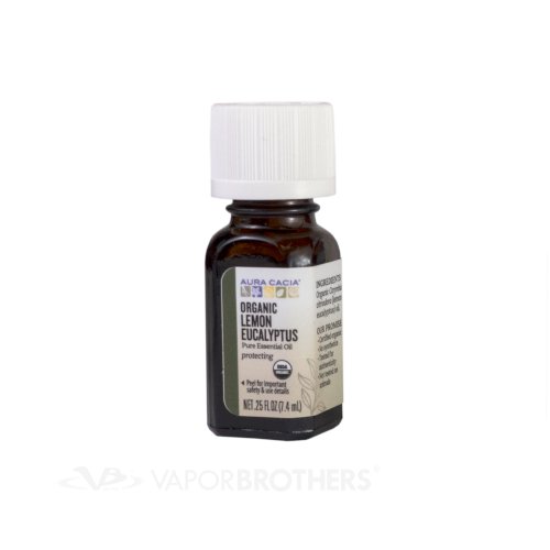 Aura Cacia Lemon Eucalyptus Essential Oil  - 0.25 fl. oz. - Certified Organic