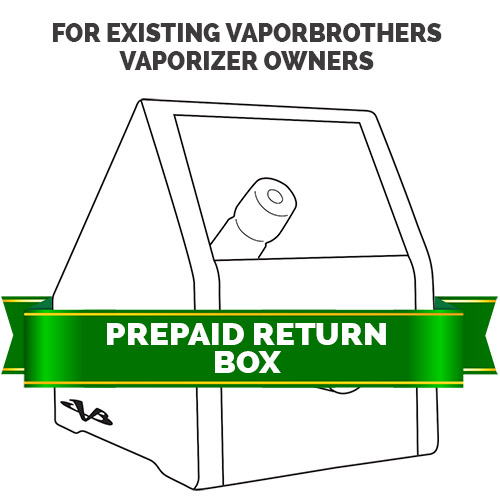 Prepaid US Mail Return Shipping Box for sending your vaporizer to VB Vaporbrothers, Repair, Vaporbrothers